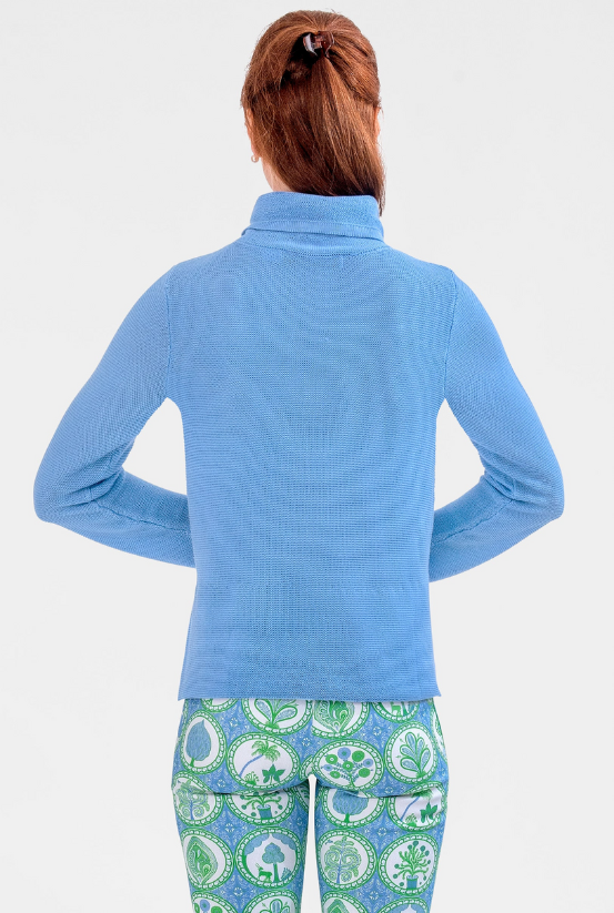 Gretchen Scott Knit Turtleneck Sweater in Peri