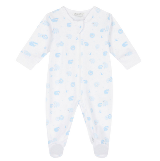 Kissy Kissy: Footie w/ Zip  - Sweet Sheep (BLU or PNK)