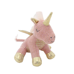 Mon Ami 'Uliana' Unicorn Knit Rattle