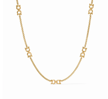 Julie Vos: Station Necklace - Saratoga - GLD