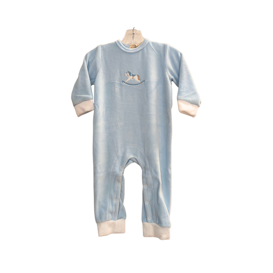 The Beaufort Bonnet Company Paxton Playsuit in Buckhead Blue
