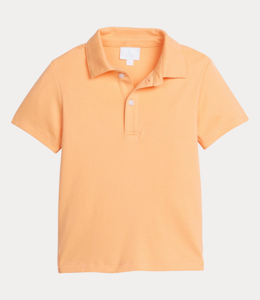Little English Short Sleeve Polo in Melon