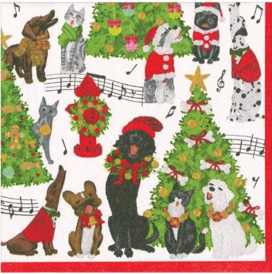 Caspari: Christmas Cocktail Napkins Assortment