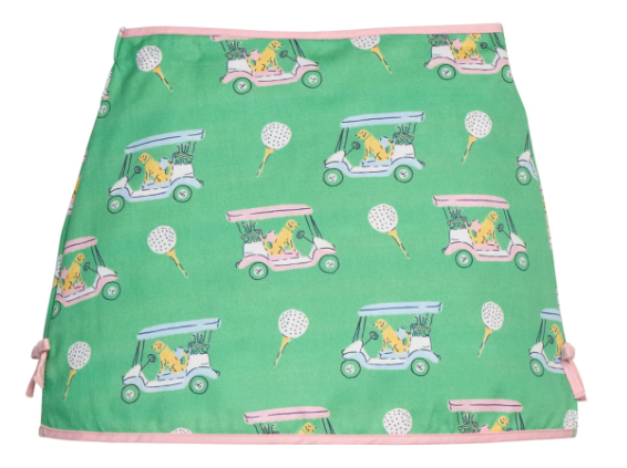 Little English Colleen Skort in Pink Paws on Par