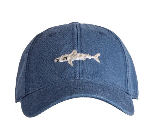 Harding Lane Kids Great White Shark Baseball Hat in Navy