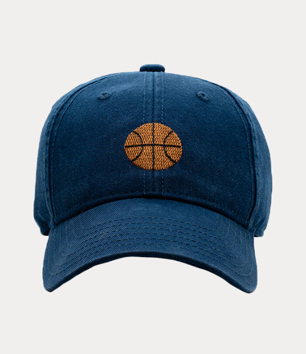 Harding Lane Kids Basketball Baseball Hat in Navy