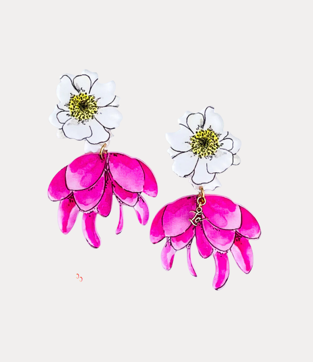 Lo in London Luxe Catherine Acrylic Earrings