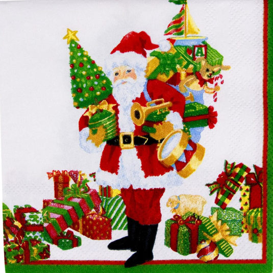 Caspari: Christmas Cocktail Napkins Assortment