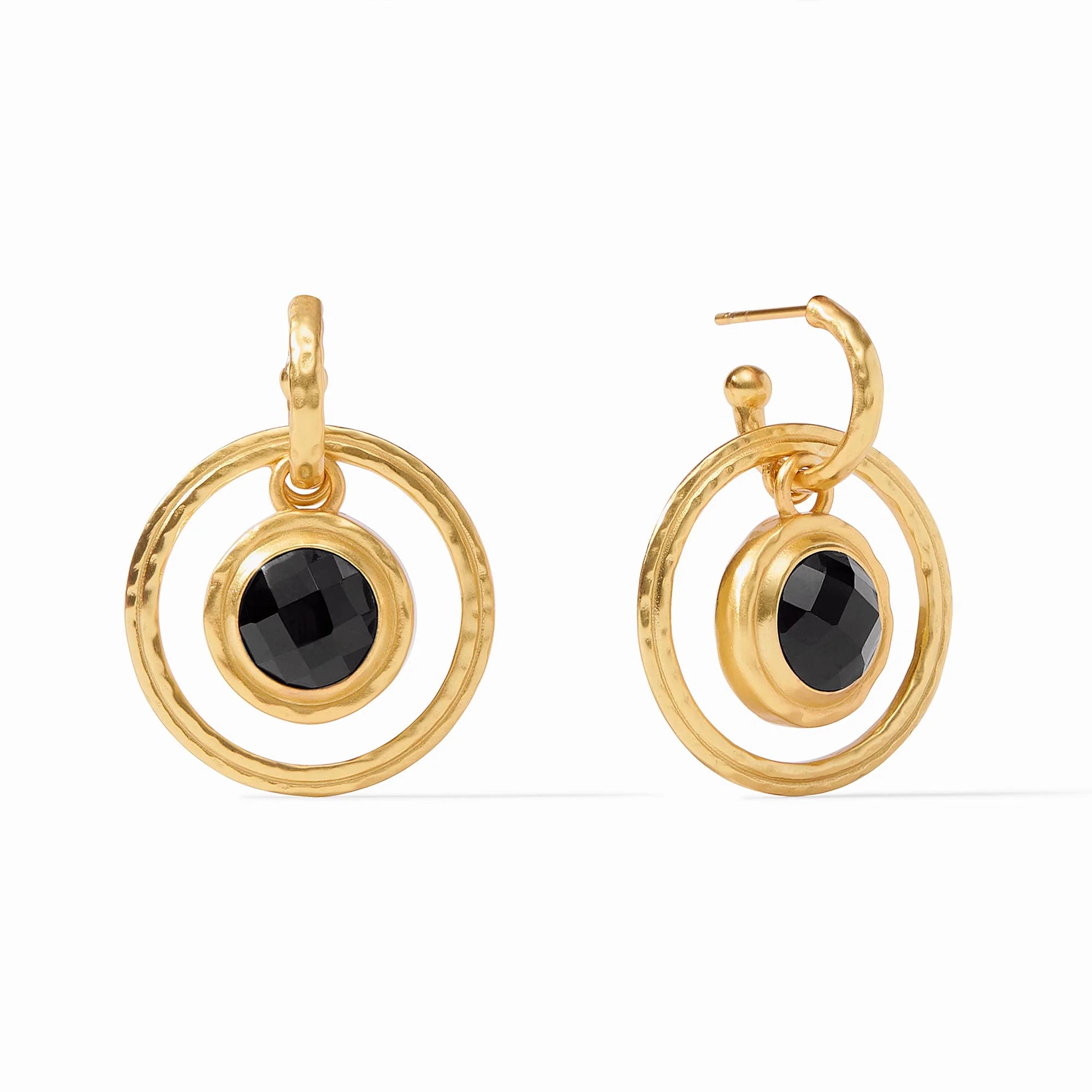 Julie Vos Astor 6-in-1 Charm Earring in Obsidian Black