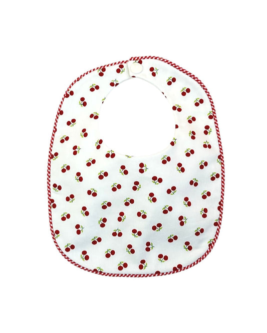 Cherry Bib/Burp Set