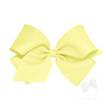 Load image into Gallery viewer, Wee Ones Medium Classic Grosgrain Bow in Light Yellow
