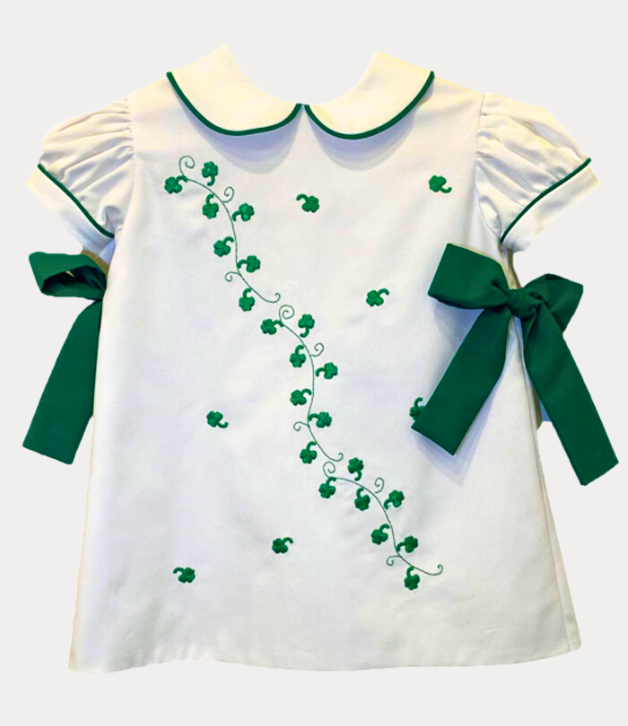 Embroidered Shamrock Dress
