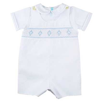 Feltman Brothers: Smocked Diamond Shortall