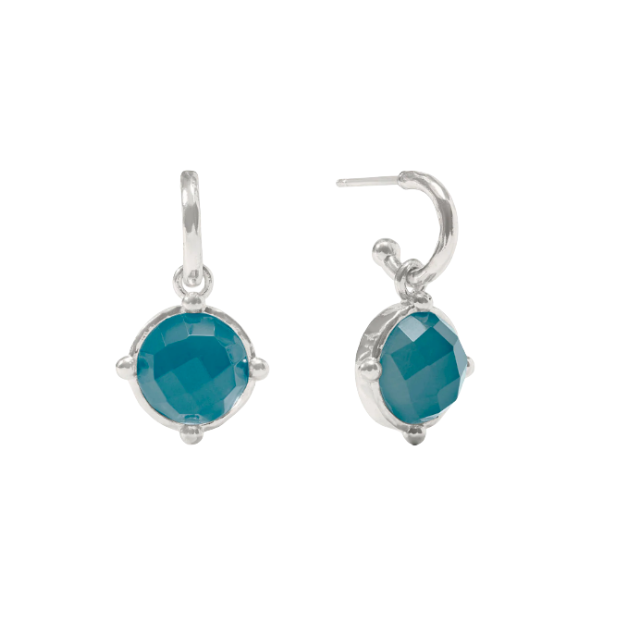 Julie Vos: Hoop & Charm Earring- Honeybee - BLU
