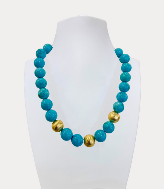 Artisan Necklace with Turquoise Howlite