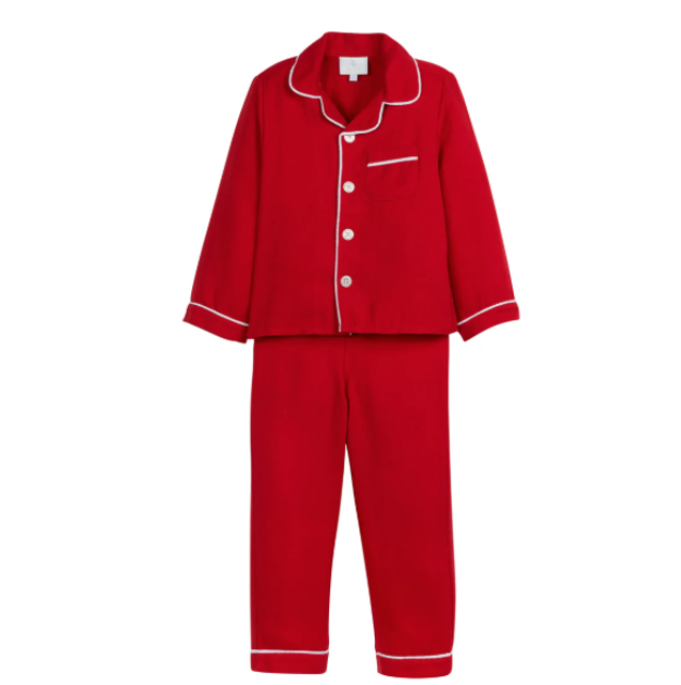 Little English: Classic Pajama Set - Red