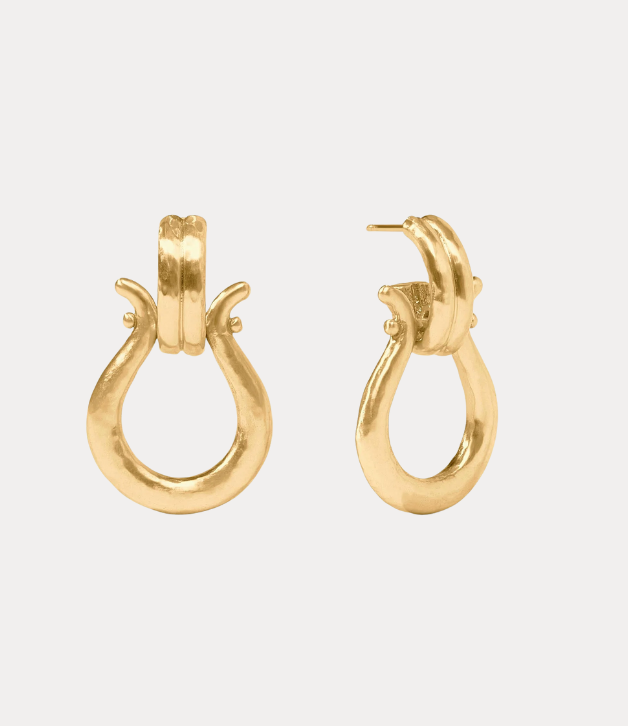Julie Vos Saratoga Doorknocker Earring