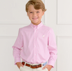 Load image into Gallery viewer, TBBC Dean&#39;s List Dress Shirt in Hampton&#39;s Hot Pink Windowpane
