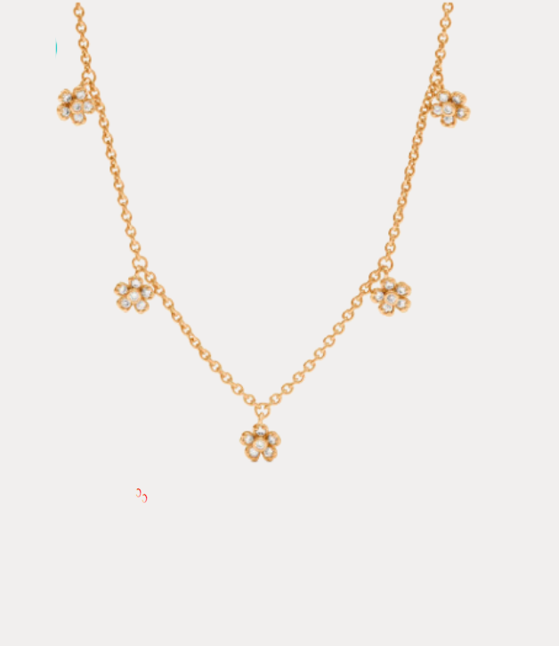Julie Vos Laurel Delicate Charm Necklace