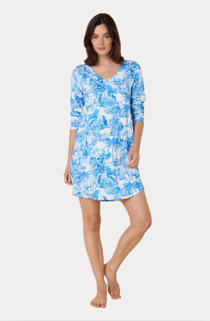 Cat's Pajamas: Long-Sleeved Sleep Shirt  (Pick your Print)