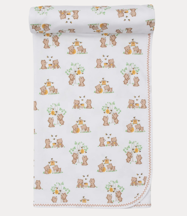 Kissy Kissy Honey Bear Cubs Blanket