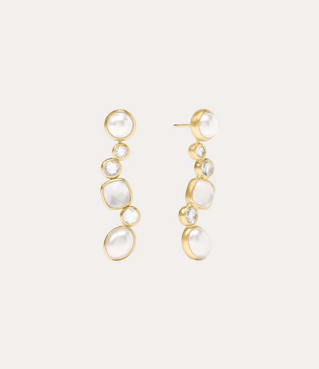 Julie Vos Kaleidoscope Earring Jacket in Cream