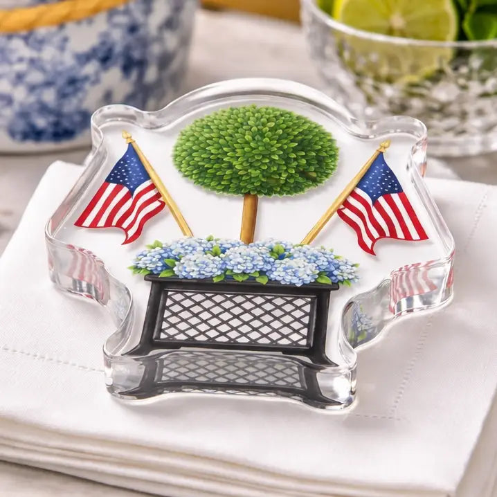 Maven Home Acrylic Napkin Weight in Americana