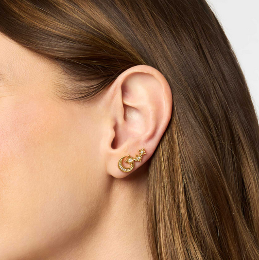 Julie Vos: Climber Earring - Luna - BLU