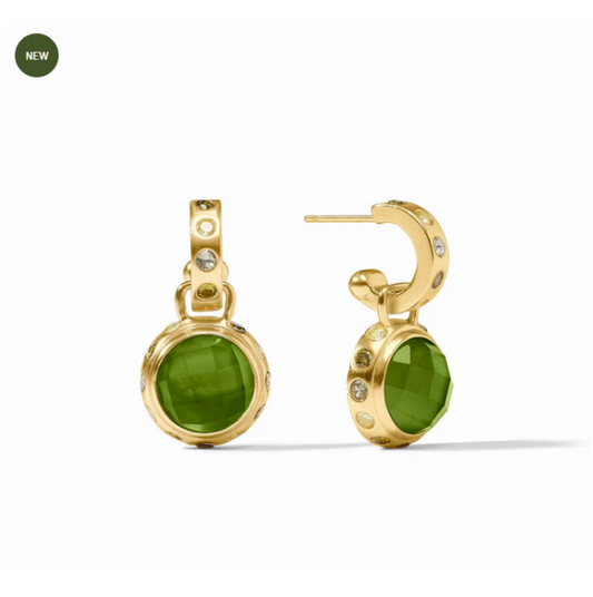 Julie Vos: Hoop & Charm Earring - Rainbow  - GRN