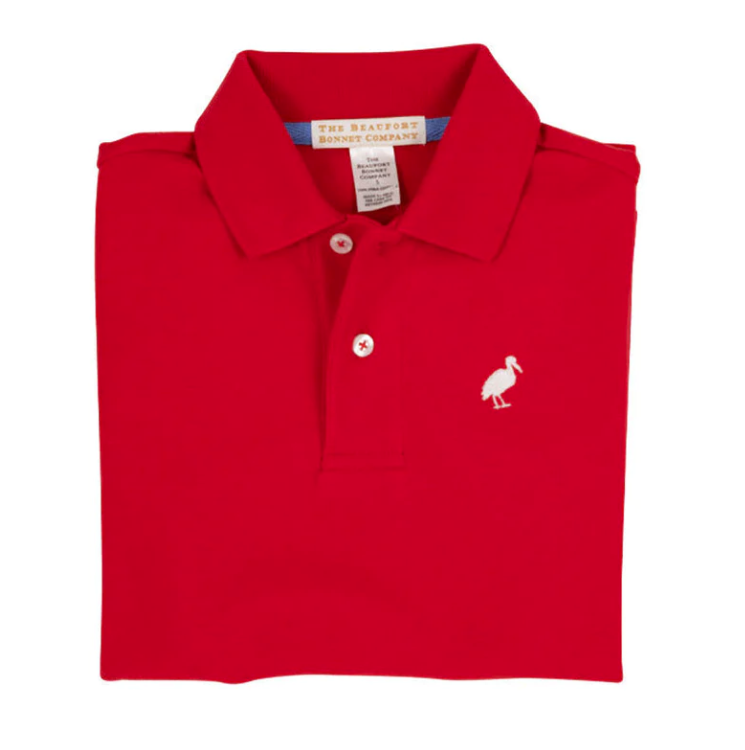 TBBC Prim & Proper Polo in Richmond Red