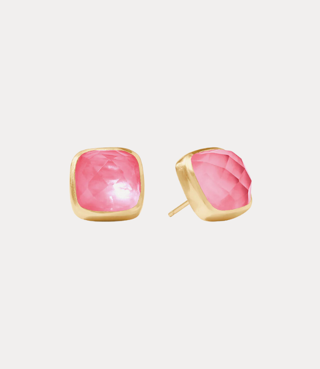 Julie Vos Catalina Earring in Peony Pink