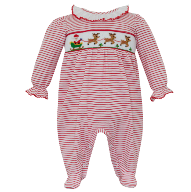 Petite Bebe: Corduroy Jon Jon W/ Reindeer Face