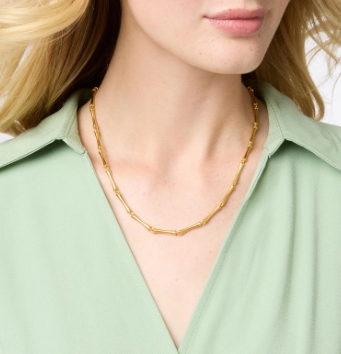 Julie Vos: Necklace - Bamboo - GLD