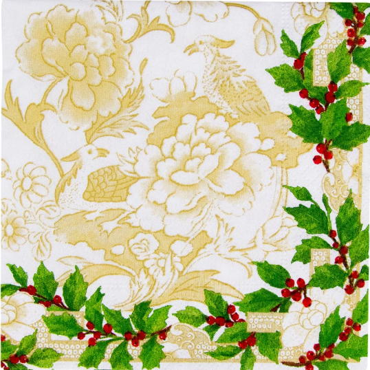 Caspari: Christmas Cocktail Napkins Assortment