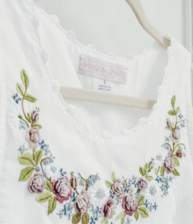 Maison d'Haiti Rosebud Nightgown - Purple