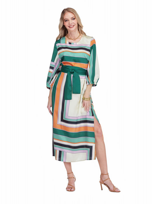 Jade Column Dress in Colorway