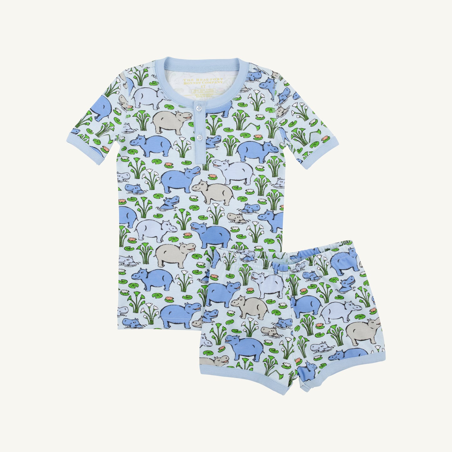 The Beaufort Bonnet Company Sutton's Short Set in Bal Harbour Hippo