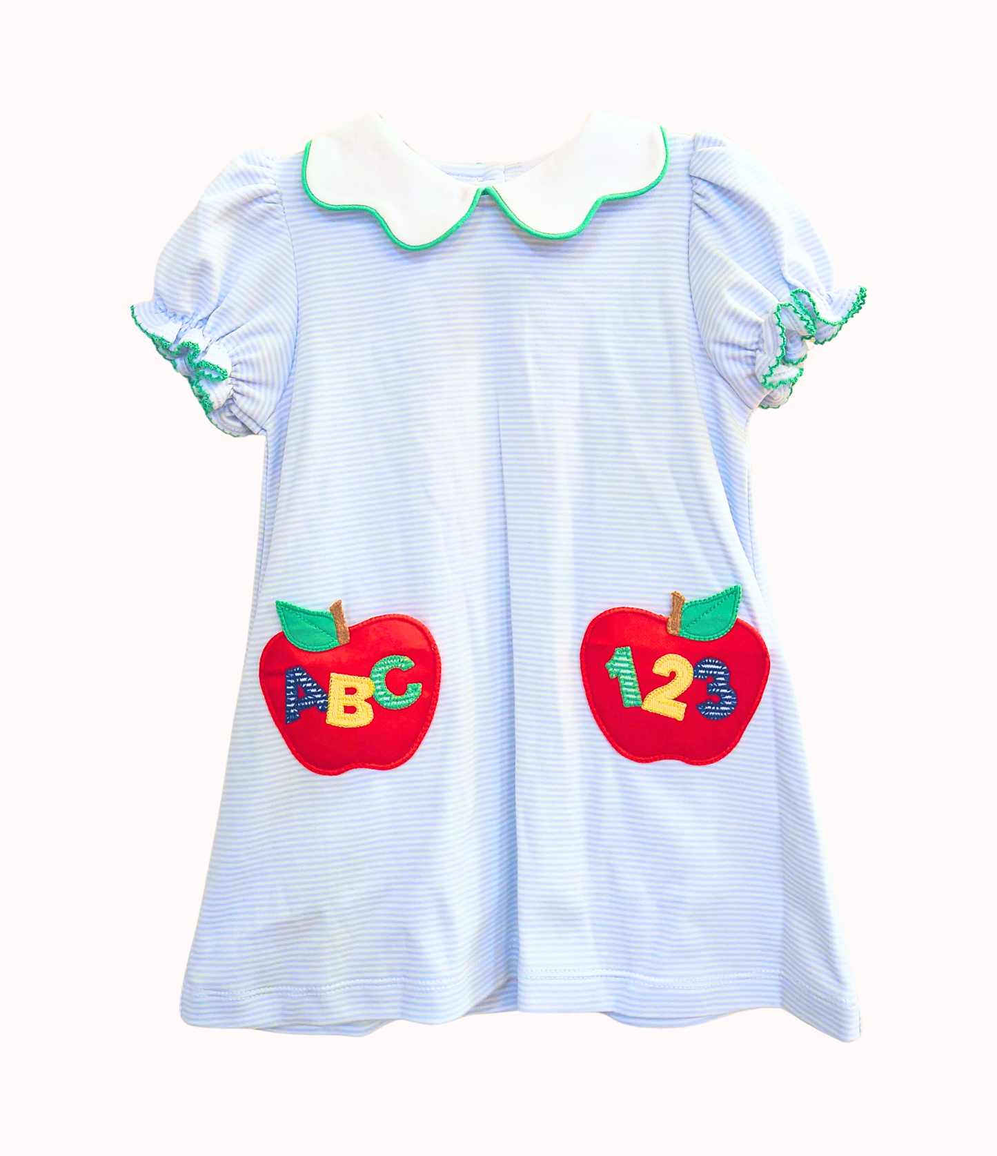 Zuccini Kids ABC Pockets Bryer Dress in Light Blue