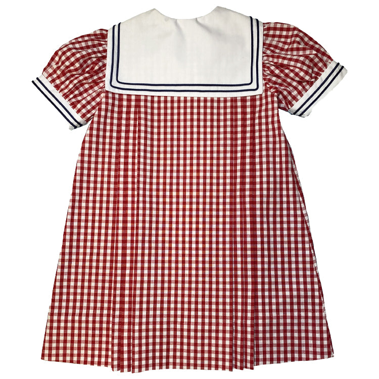 Red Gingham Sailor Dress